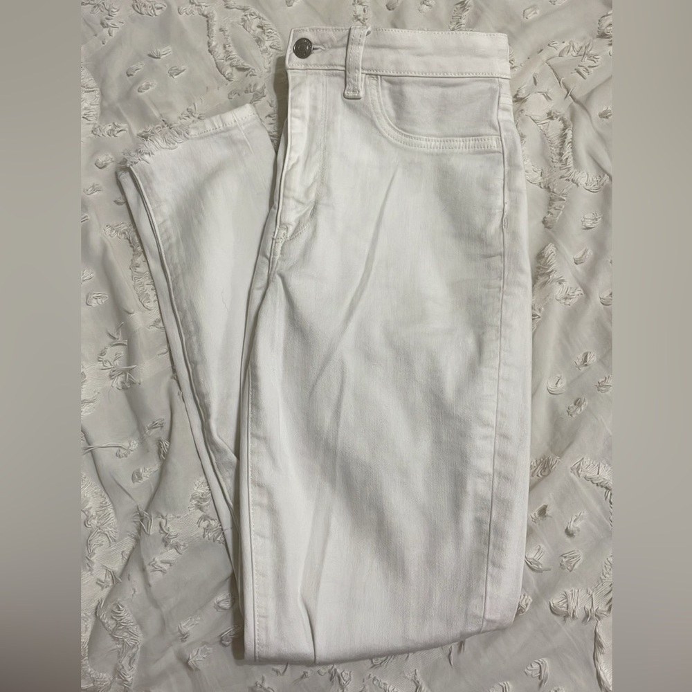 american eagle white skinny jeans